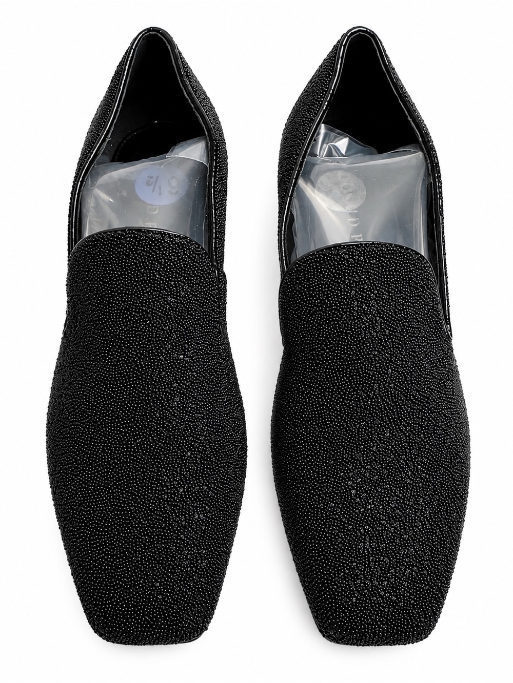 Donald Pliner Adeline Black Beaded Loafers Flats Size 6.5M New Display